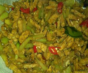 Resep mudah Tumis tempe labu siam Nikmat Lezat