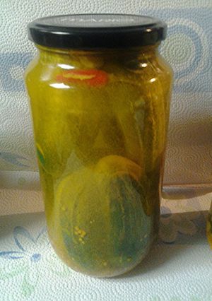 A picture of Spicy pickles.