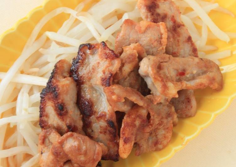 Steps to Prepare Super Quick Homemade Tender Even When Cold! Spicy Pan Fried Pork with Miso
