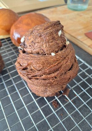 Une photo de Brioche feuilletée au chocolat