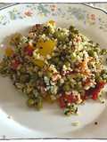 Bulgur con quinoa rossa e verdure
