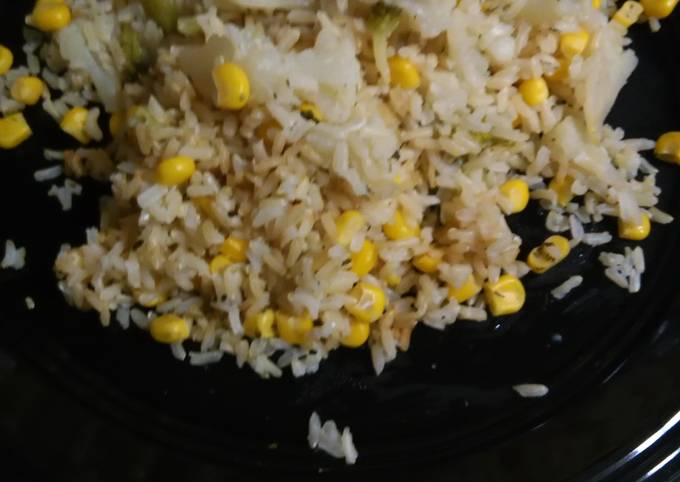 Easiest Way to Prepare Super Quick Homemade Brown Rice with Vegetables