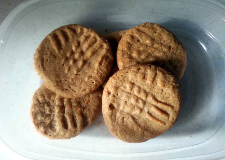 Steps to Prepare Favorite Best Damn Peanut Butter Cookies