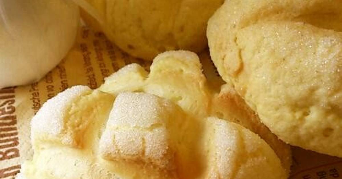 Fluffy and Crispy Melon Bread Recipe by cookpad.japan Cookpad