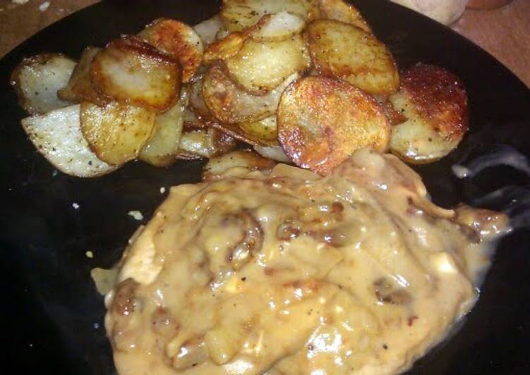 Creamy pork chops