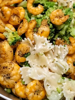 A picture of Lemon Garlic Shrimp and Broccoli.