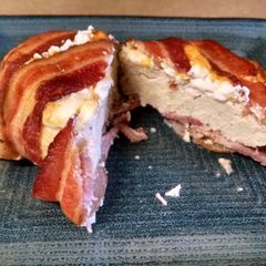 A picture of Bacon Wrapped Cheesey Chicken.