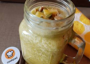 New Recipe Detoxifying Pineapple Cucumber Juice with Pumpkin Seeds Yummy