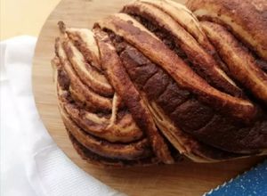 Una foto de Babka de chocolate🍞🍫