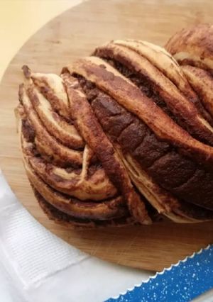 Una foto de Babka de chocolate🍞🍫