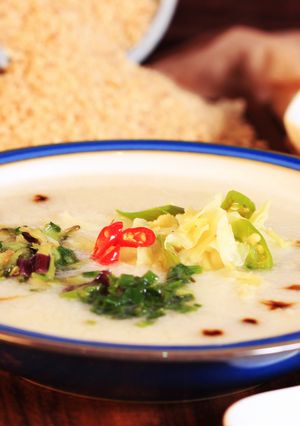 A picture of Singapore Rice Conjee.