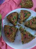 Apple oats and biscuit cake