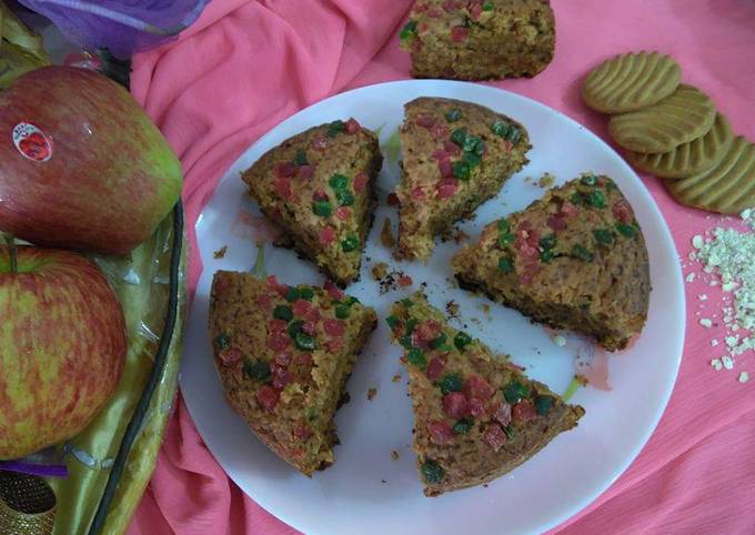 Apple oats and biscuit cake recipe main photo
