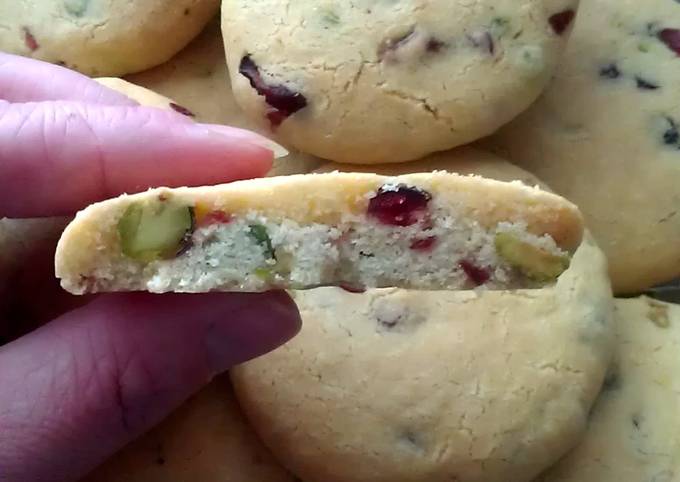 vickys christmas cranberry pistachio cookies gf df ef sf recipe main photo