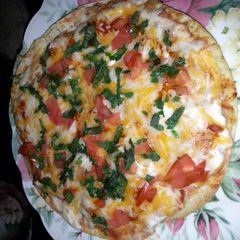 A picture of Aditya's Mexican pizza.