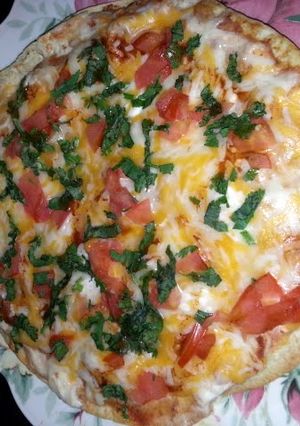 A picture of Aditya's Mexican pizza.