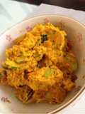 Easy Salad with Leftover Simmered Kabocha