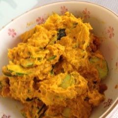A picture of Easy Salad with Leftover Simmered Kabocha.