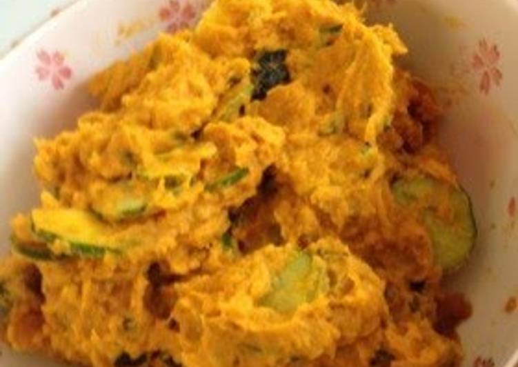 Step by Step Guide to Make Award-winning Easy Salad with Leftover Simmered Kabocha