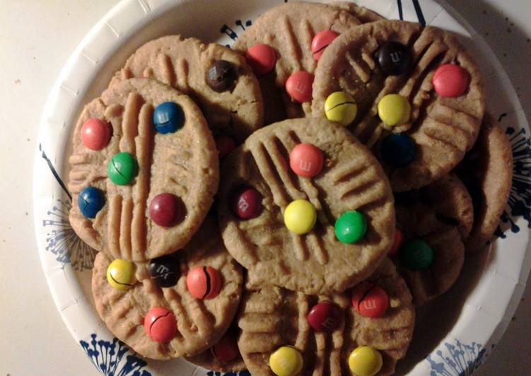 Easiest Way to Make Super Quick Homemade Easy peanut butter m&amp;m cookies