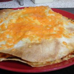 A picture of My Crispy Mixed Grill Pizza Wrap Sandwich 😋.