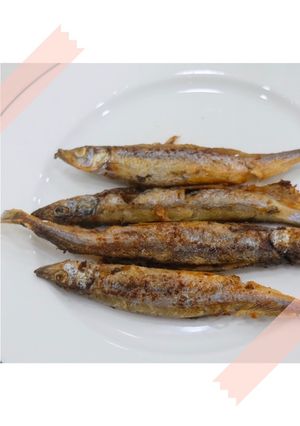 Hình của món Cá trứng chiên.