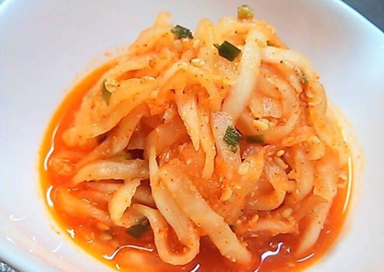 Recipe of Ultimate Spicy, Sweet, and Sour Daikon Namul