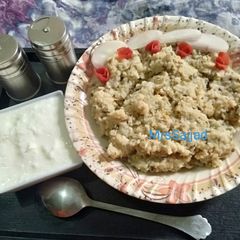 A picture of Moong lentil Khichdi.