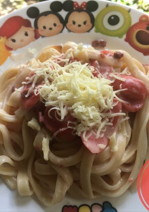 Foto resep Fettucine Carbonara