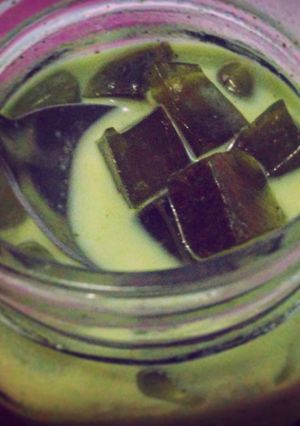 Foto resep Minuman Sehat Daun "Green Tea" Kelor dengan Topping Jelly