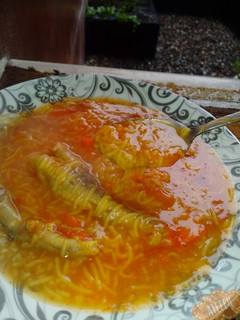 عکسی از دستور سوپ پای مرغ