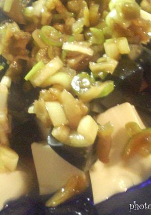 A picture of Tofu with Century Eggs (Pidan Tofu).