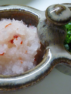 A picture of How to Make Momiji Oroshi (Spicy Grated Daikon Radish).