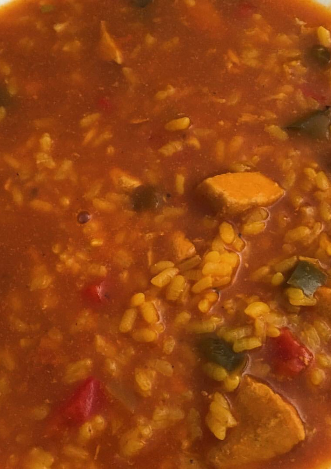 Una foto de Arroz caldoso de los Montes de Málaga