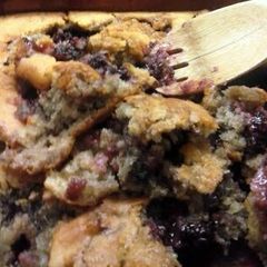 A picture of Wild blackberry cobbler.