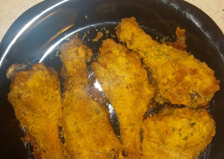 Simple Way to Make Quick Terry &#39;s Olive oil bake Southren Fried Chicken