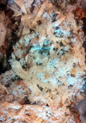 A picture of Chicken and Gouda Baked Pasta.