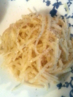 A picture of Tinklee's Parmesan Noodles.