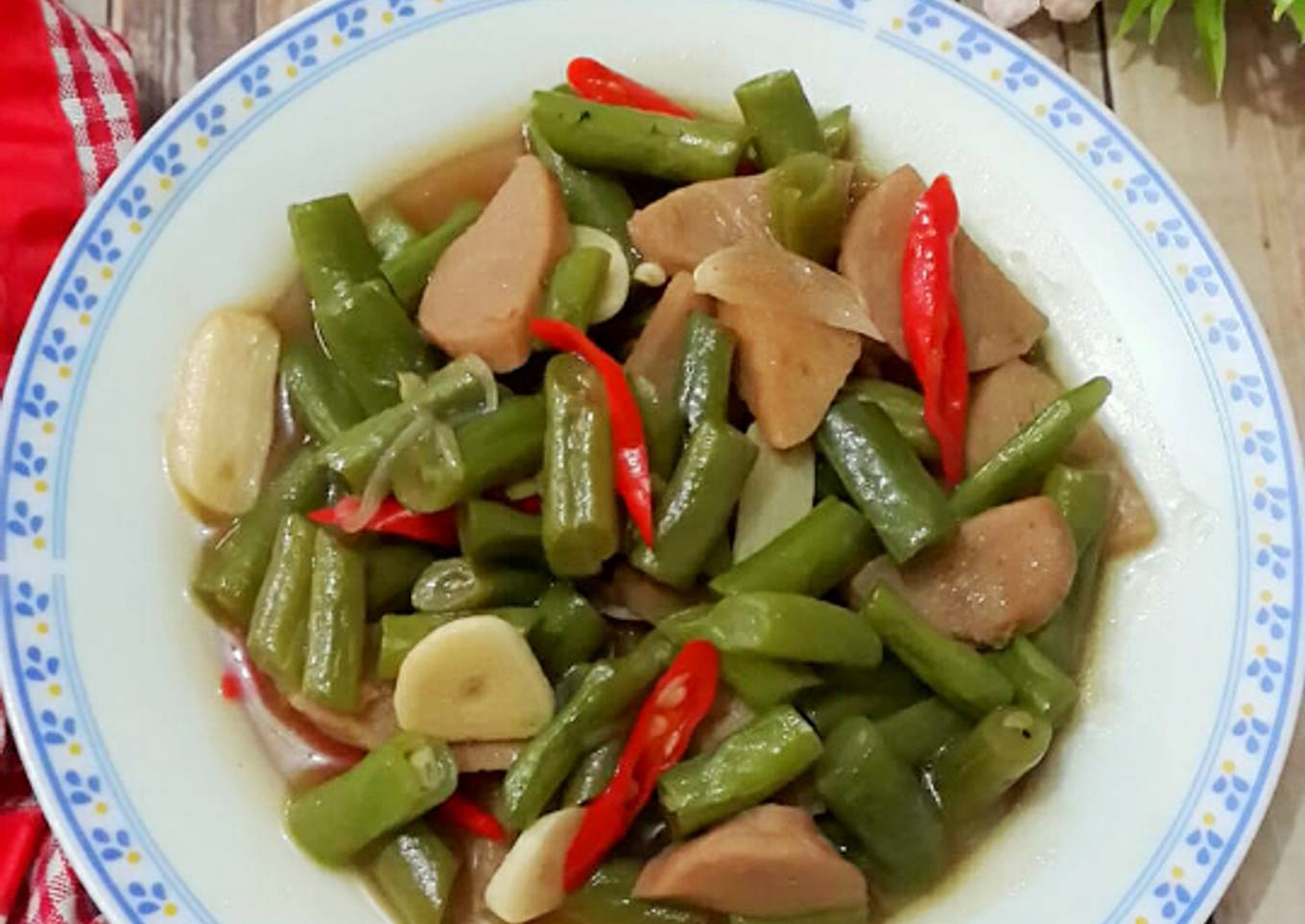Tumis Buncis Bakso