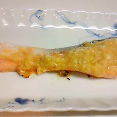 A picture of Easy! Salmon Fried in Leek Miso Paste.