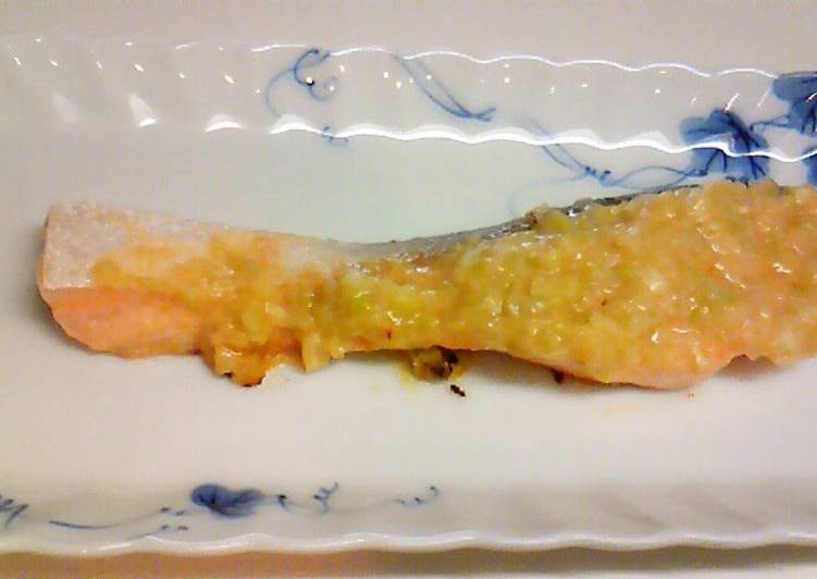 Recipe of Quick Easy!  Salmon Fried in Leek Miso Paste