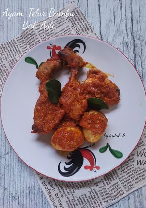 Foto resep Ayam, Telur Bumbu Bali Asli