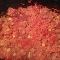 A picture of Mandys Spanish Rice.