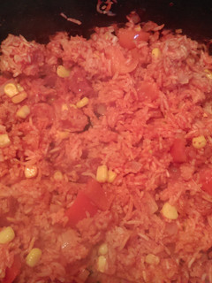 A picture of Mandys Spanish Rice.