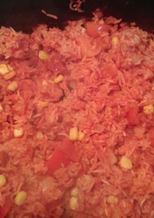 A picture of Mandys Spanish Rice.