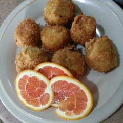 A picture of Canned chicken nuggets.