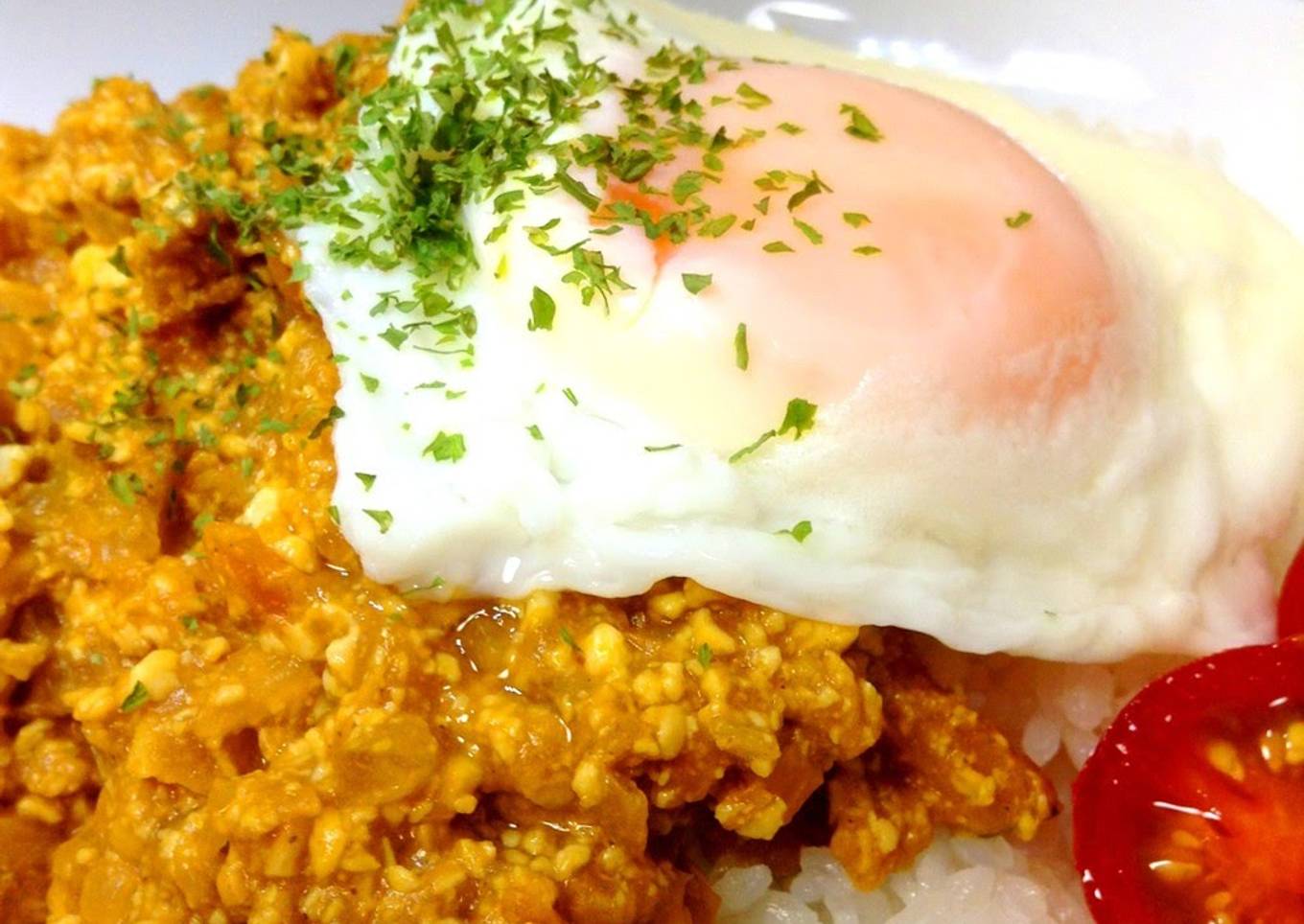 Easy Dry Curry with Tofu