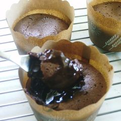A picture of Easy Molten Chocolate Cake.