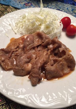 A picture of Pork ginger.