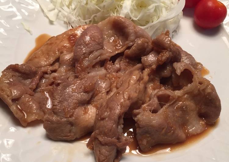 Recipe of Super Quick Pork ginger